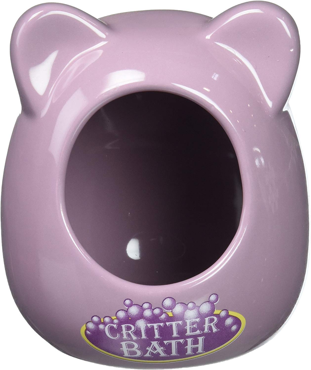 Kaytee Ceramic Critter Bath for Small Animals - Durable Pet Bathing Dish for Hamsters, Guinea Pigs & Rabbits - Perfect for Cage Cleaning & Grooming Time