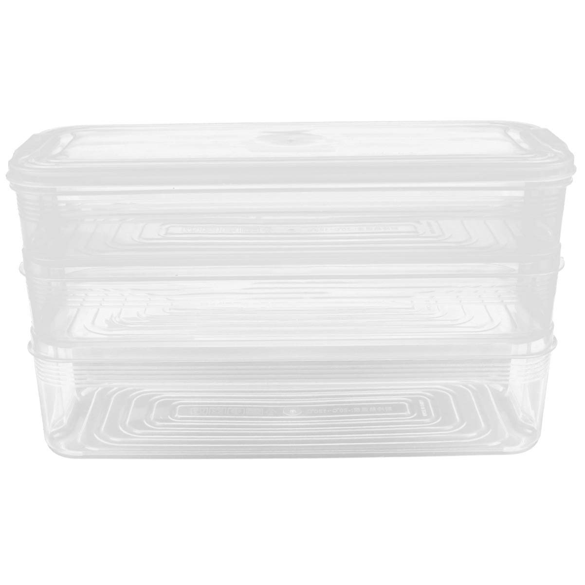 BPA-Free Plastic Box Dumpling Containers with Lids - Airtight Refrigerator Crisper for Vegetables, Fruits & Food Storage - Perfect for Meal Prep, Leftovers & Organizing Fridge