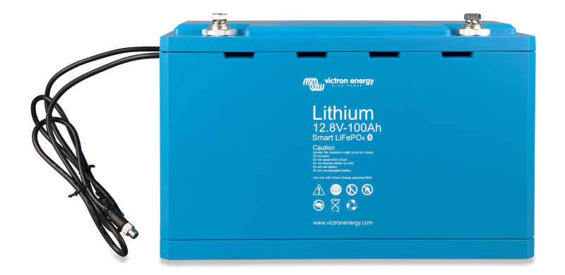 Victron Energy 12.8V 100Ah LiFePO4 Lithium Battery - Smart Bluetooth Monitoring for RVs, Boats & Solar Power Systems - High Efficiency Deep Cycle Battery for Off-Grid & Marine Applications