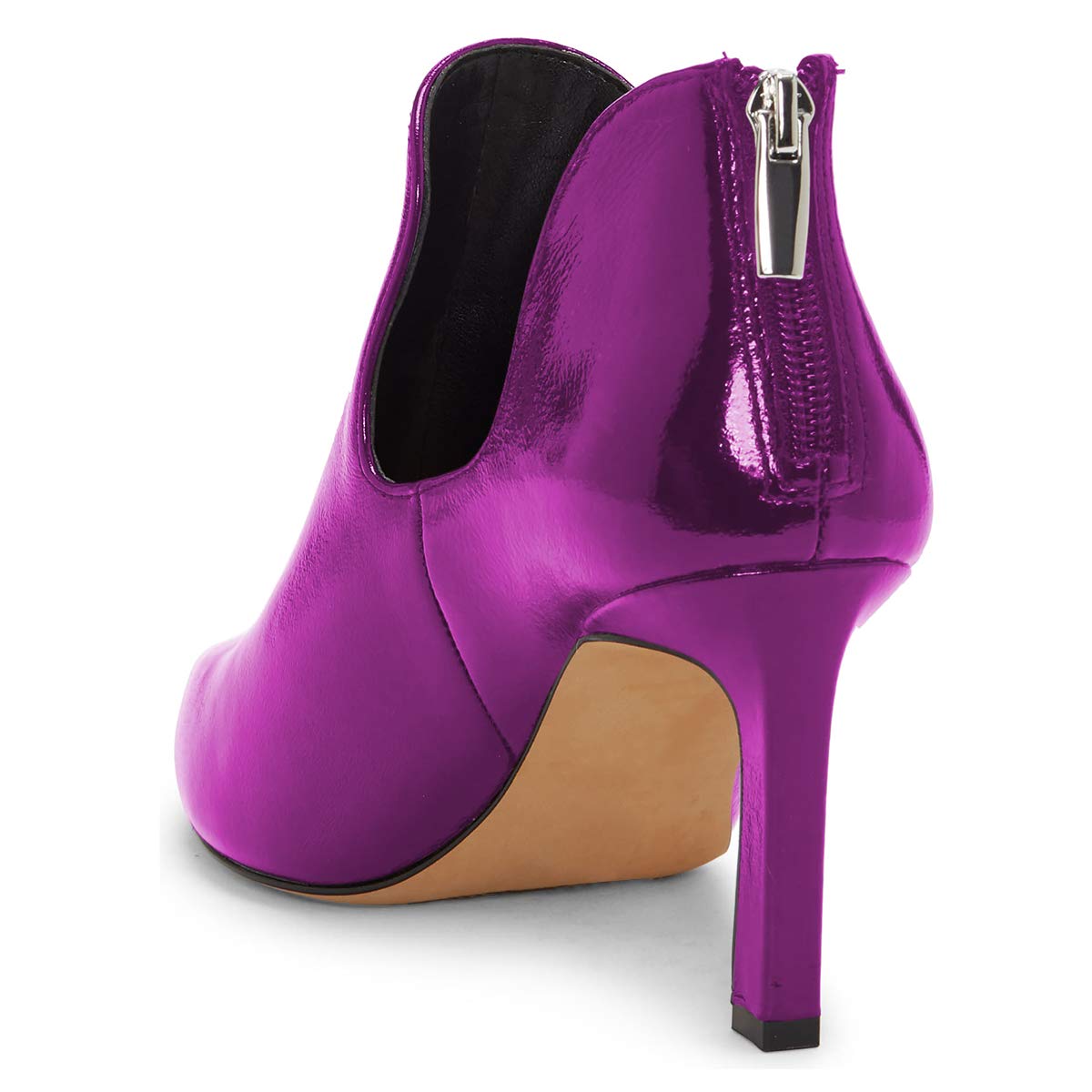 YDN Women's Retro Cut Out Zipper Ankle Boots Pointed Toe Thick High Heel Booties Snake Print Shoes for Party, Night Out & Office Wear