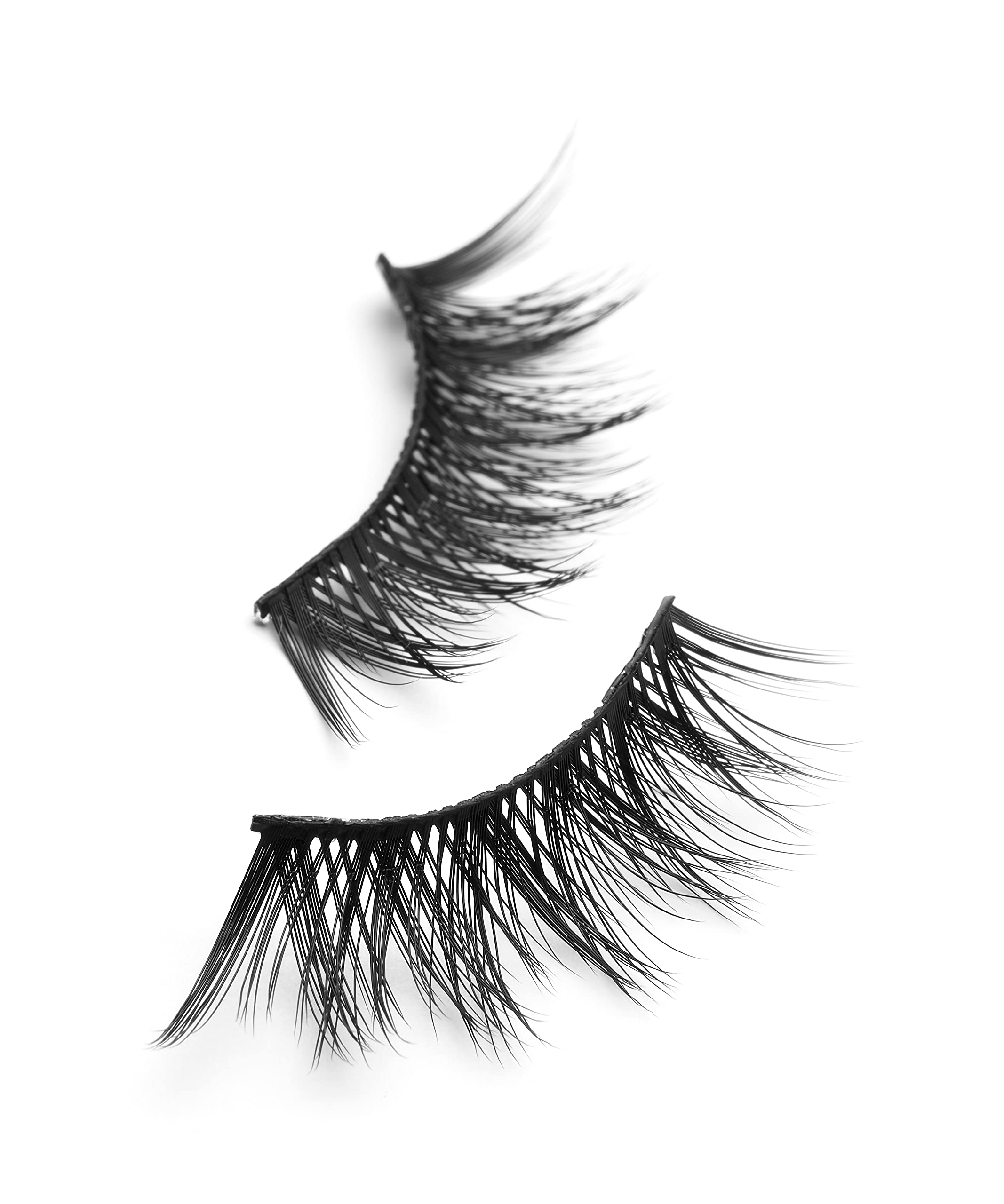Eylure Luxe Silk Accent Radiant False Eyelashes - Black Reusable Lashes (1 Pair) for Dramatic Eye Makeup & Special Occasions