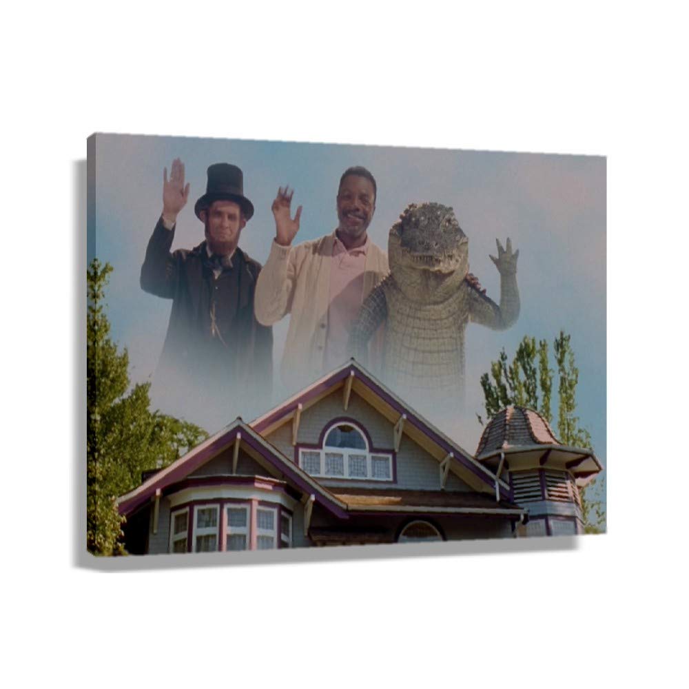 Happy Gilmore Comedy Movie Poster - Vintage Wall Art Decor for Bedroom, Living Room & Bathroom - Framed Canvas Print (30x20 inches/75x50cm) - Perfect Gift for Movie Lovers & Home Decor Enthusiasts