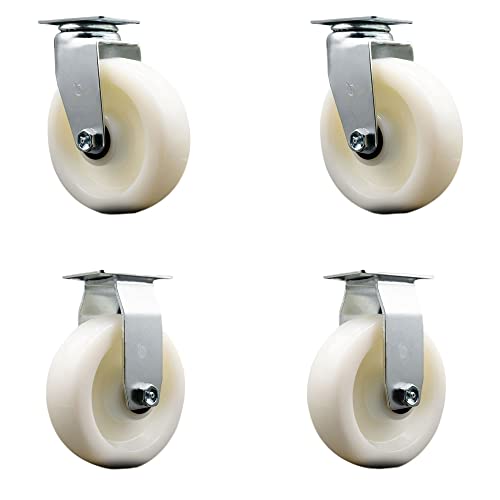 2 Swivel - 2 Rigid