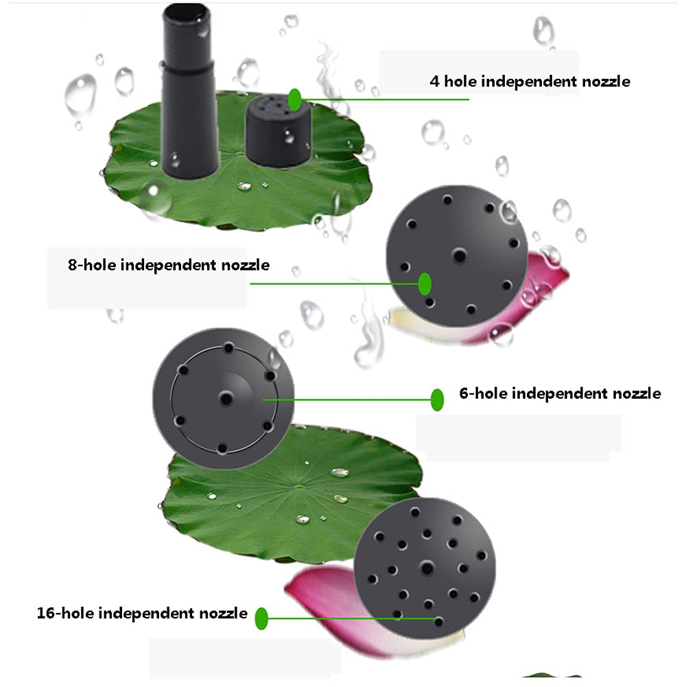 Solar Powered Floating Fountain with Brushless Pump - Lotus Leaf Design for Garden, Pond, and Bird Bath Decoration | Outdoor Solar Water Fountain for Patio, Yard & Backyard Landscaping