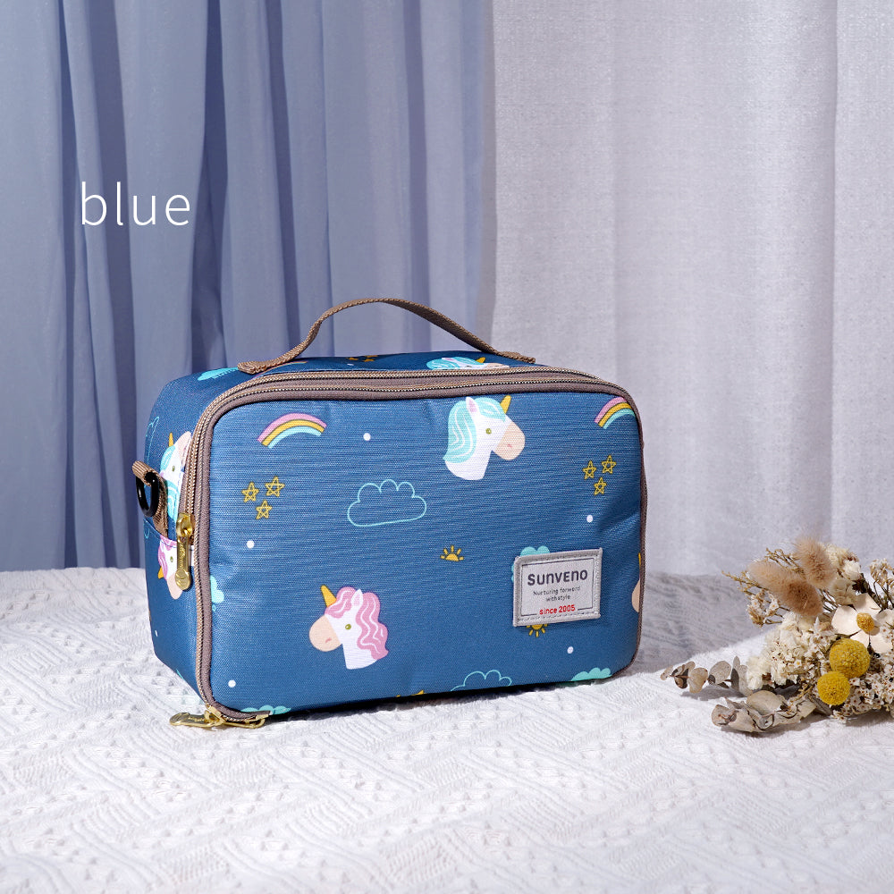 Portable Diaper Changing Bag - Waterproof Travel Baby Changing Station with Insulated Pocket & Wipes Case - Perfect for On-the-Go Parents, Air Travel, and Outdoor Adventures