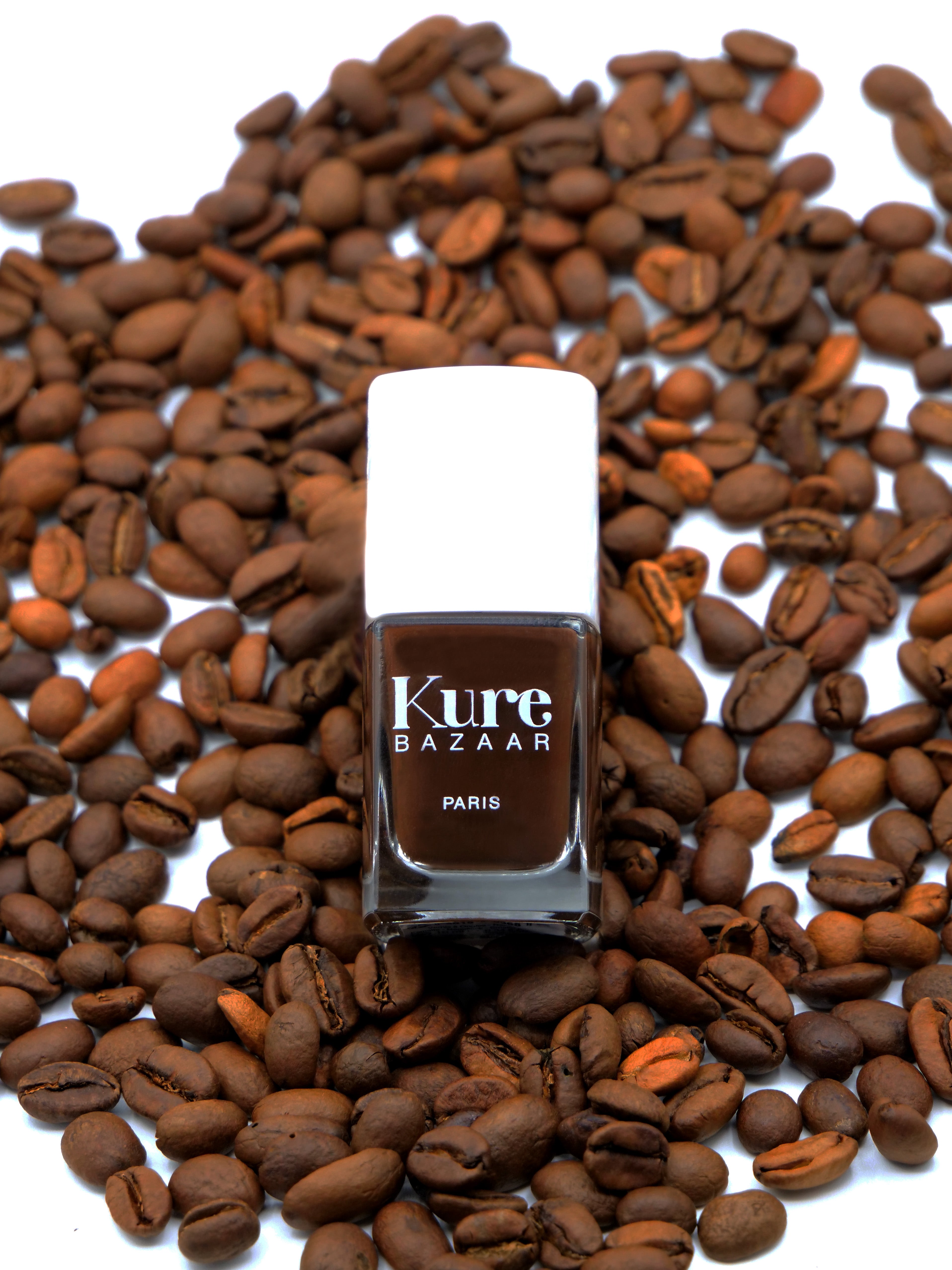 Kure Bazaar Vegan Nail Polish in Moka Shade - Long-Lasting, Non-Toxic, Cruelty-Free Nail Polish for Women - Perfect for Everyday Wear, Office, and Special Occasions