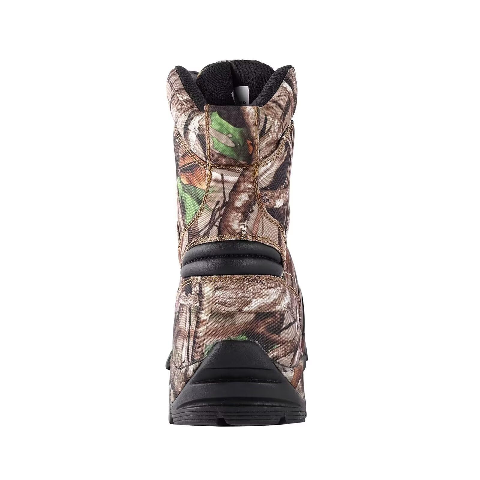 R RUNFUN Men's Waterproof Hunting Boots - 8 Inch Insulated Hiking & Work Boots with 400g Thinsulate, Lightweight Non-Slip Outdoor Shoes for Winter Hunting, Camping & Construction Work
