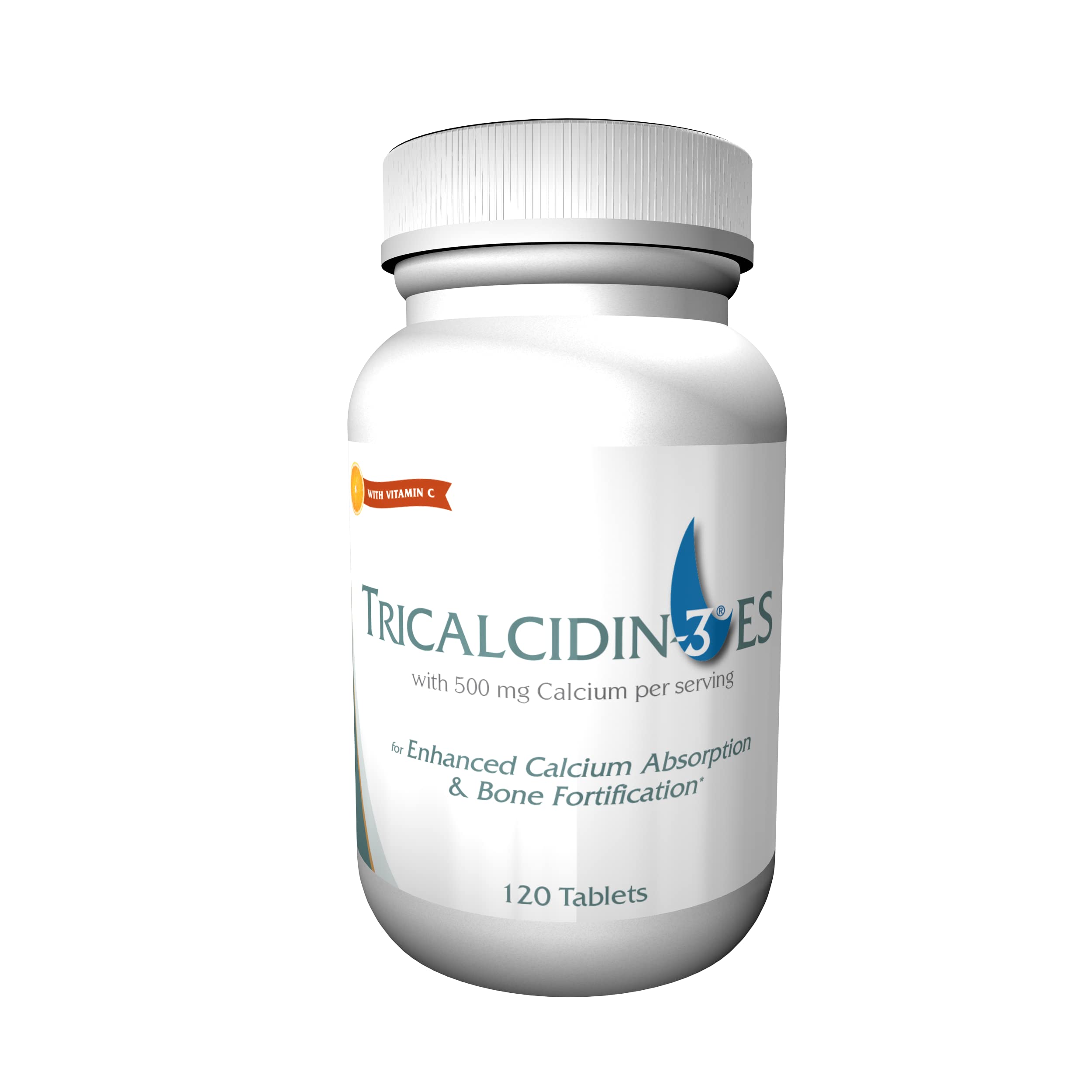Tricalcidin-3 Extra Strength Bone Support Supplement - Premium Blend of 3 Calciums for Bone Tissue Fortification & Stem Cell Activation | 120 Capsules for Complete Bone Health System | Supports Active Lifestyles & Aging Wellness