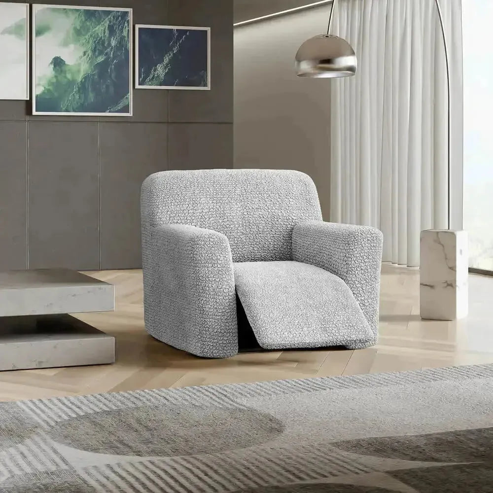 Microfiber Reclining Armchair Slipcover - Stretchable Furniture Protector for Living Room, Bedroom & Home Theater - Easy Wash Sofa Cover for Comfort & Style