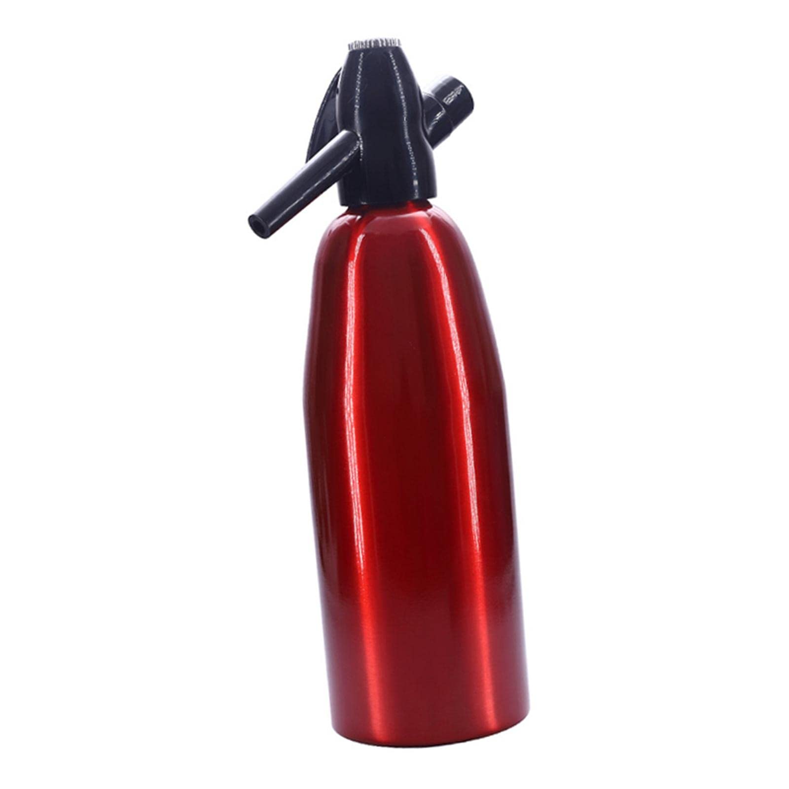 FAKEME Professional Seltzer Water Maker - Sparkling Water Carbonator Machine with Soda Siphon for Homemade Carbonated Drinks, Red | Perfect for Parties, Home Bars & Healthy Hydration