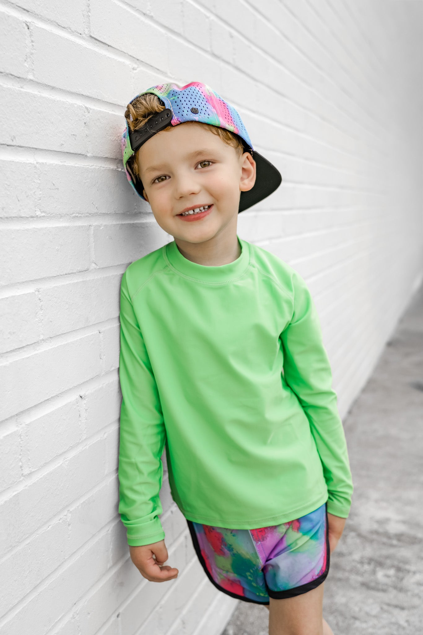 Neon Green Rash Guard - UV Protection Swim Shirt for Men & Women - Perfect for Surfing, Swimming & Outdoor Water Sports