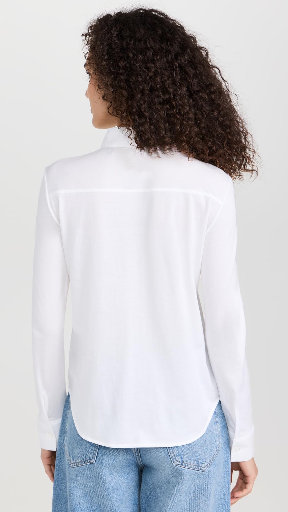 Theory Women's Riduro Long Sleeve T-Shirt - Soft Cotton Crewneck Top for Casual Wear & Layering | Office, Weekend & Travel Essentials
