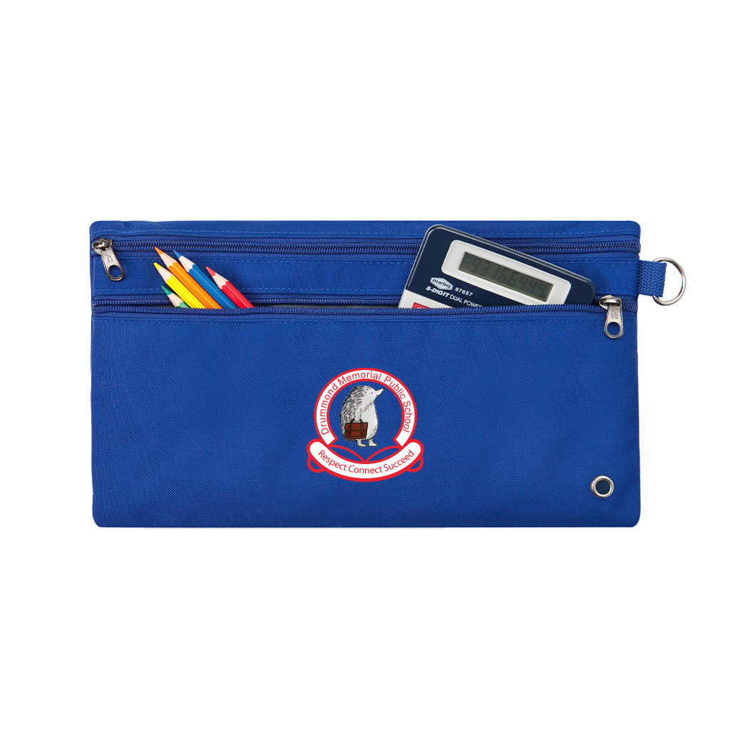 Drummond Memorial School Pencil Case - Durable Zipper Pouch for Students, Kids & Teachers - Perfect for School Supplies, Art Tools & Office Organization