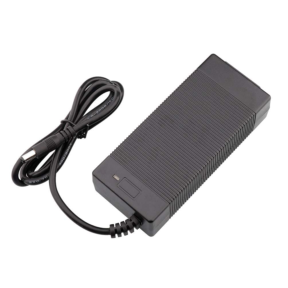 48V 54.6V Lithium Battery Charger - 48 Volt DC Power Supply Adapter with 5.5mm Round Plug for Rad Power Bikes, E-Bikes, Scooters & Electric Vehicles - Perfect for Home, Commuting & Outdoor Adventures