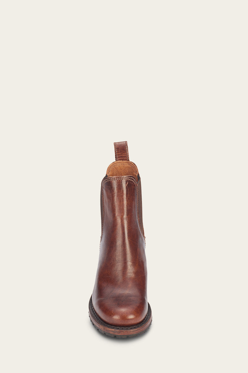 Sabrina Chelsea Cognac Women's Ankle Boots - Stylish & Comfortable for Fall & Winter Fashion, Office & Casual Wear