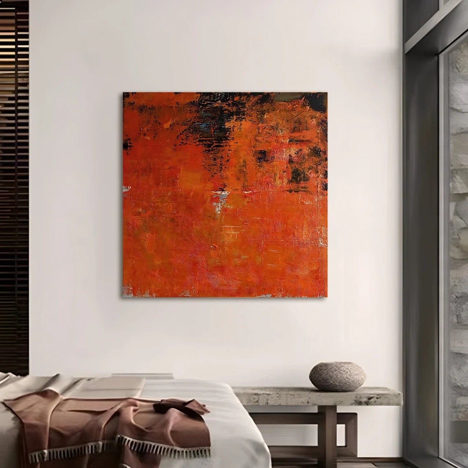 Abstract Painting #AB 331 - Modern Wall Art for Living Room, Bedroom & Office Decor | Large Canvas Artwork for Home & Office