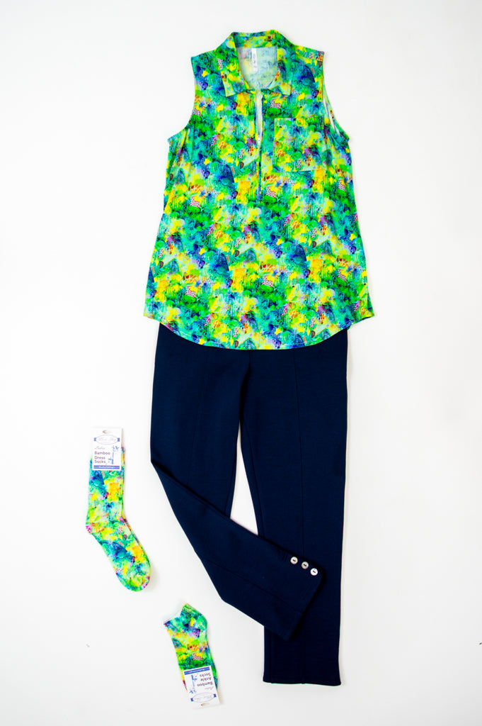 Women's Bamboo Dress Socks - Soft & Breathable Ankle Socks with Fun Prints - Perfect for Work, Travel & Everyday Comfort