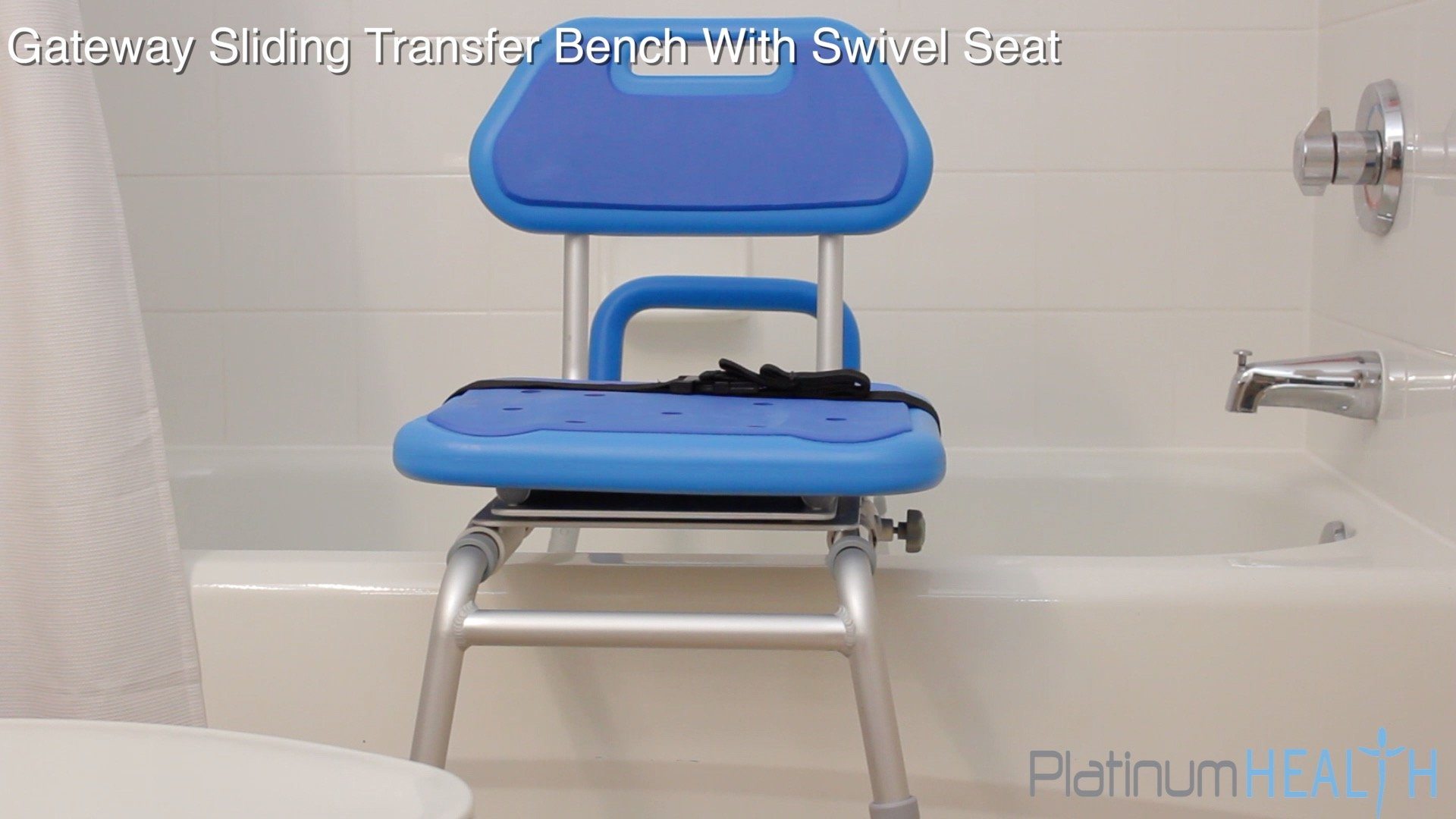 Premium Sliding Bath Transfer Bench with Swivel Seat & Padded Cushion - Adjustable Shower Chair for Elderly & Disabled - Safe Bathroom Mobility Aid for Seniors, Post-Surgery Recovery & Home Care Use