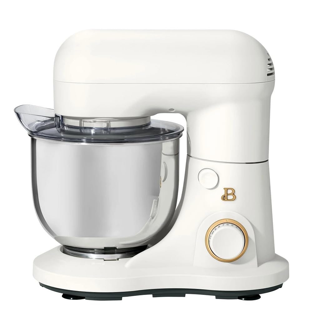 Drew Barrymore Beautiful 3.5 Qt Stand Mixer - Lightweight Powerful Tilt-Head Kitchen Mixer (White Icing) - Perfect for Baking Cakes, Cookies & Dough | Home & Professional Use