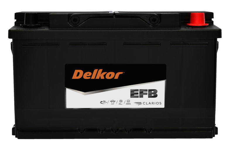 Delkor DIN75EFB EFB Car Battery - Replacement for Varta E46 - Perfect for European Vehicles, Trucks & Marine Applications