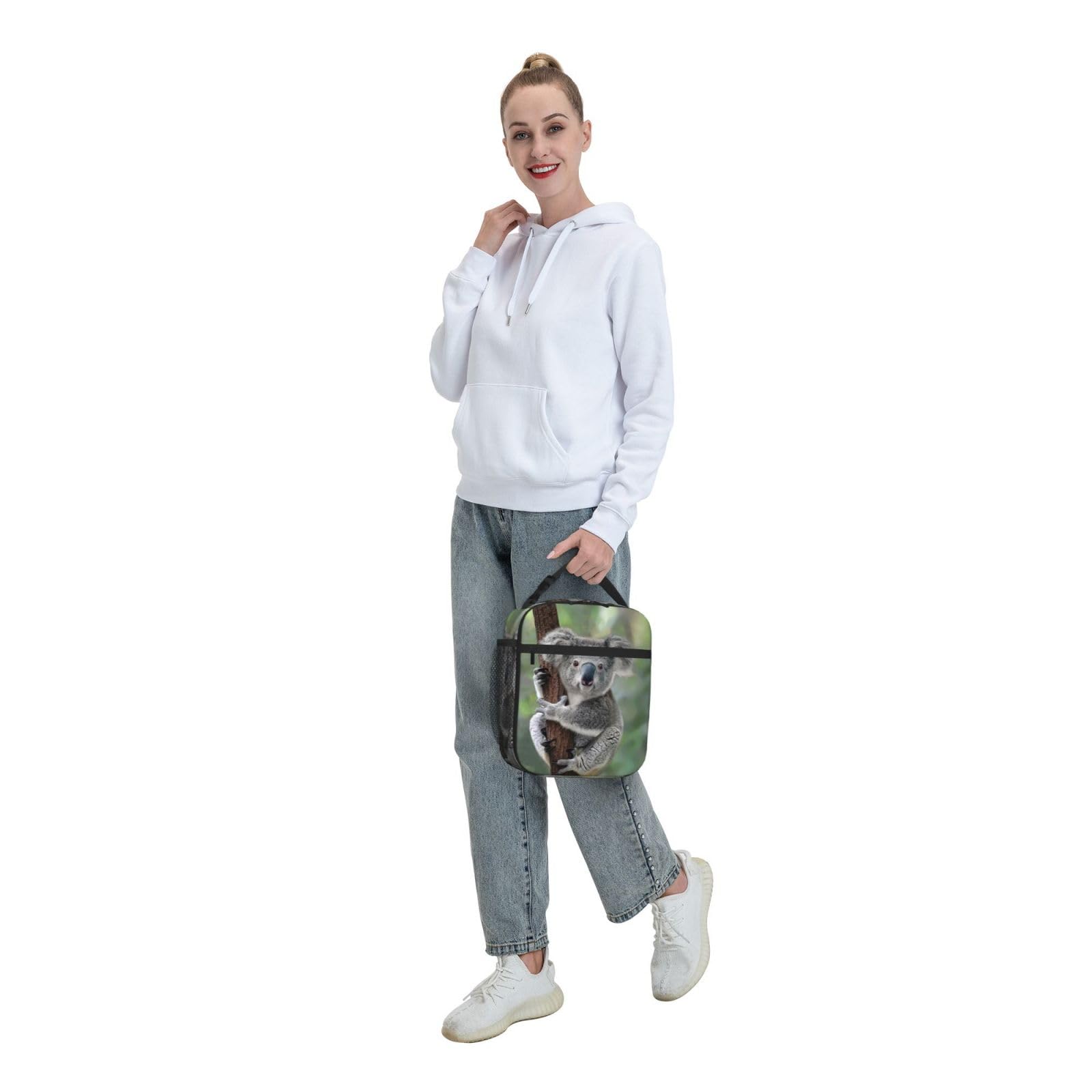 Insulated Reusable Koala Lunch Box - Cute Animal Design Lunch Bag for Men, Women, Teens & Kids | Portable Cooler Tote for Office, School, Travel & Picnics | BPA-Free & Leak-Proof Lunchbox