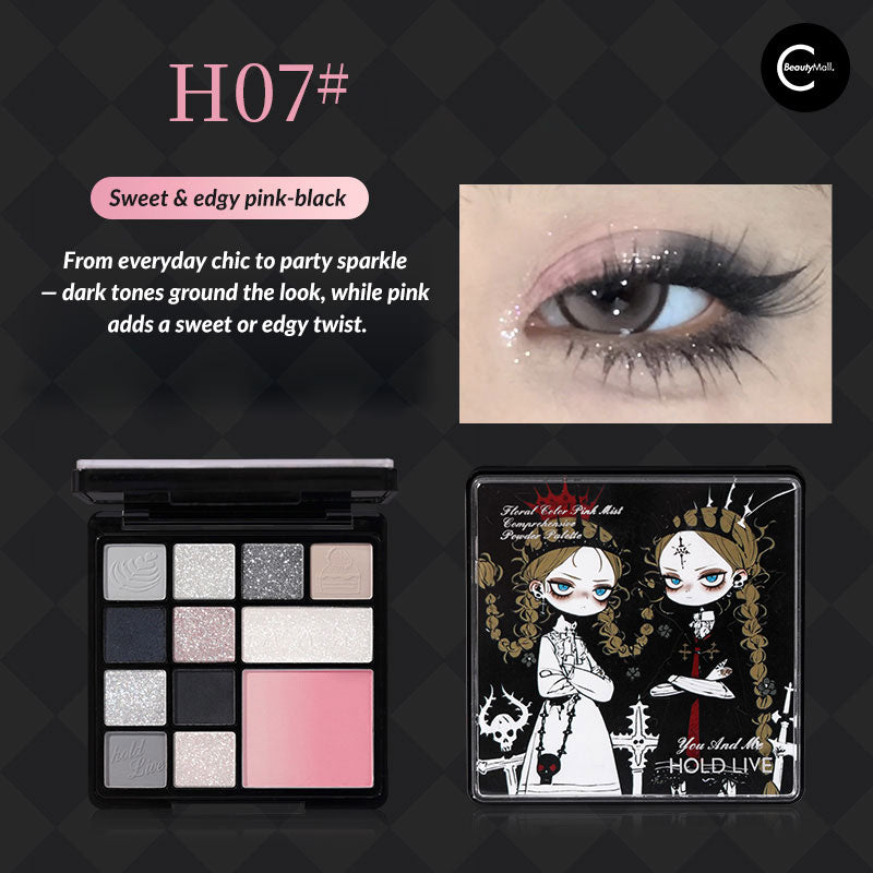 HOLD LIVE Fantasy 12 Color Eyeshadow Palette - Highly Pigmented, Long Lasting Makeup for Day & Night Looks - Perfect for Parties, Weddings & Everyday Wear