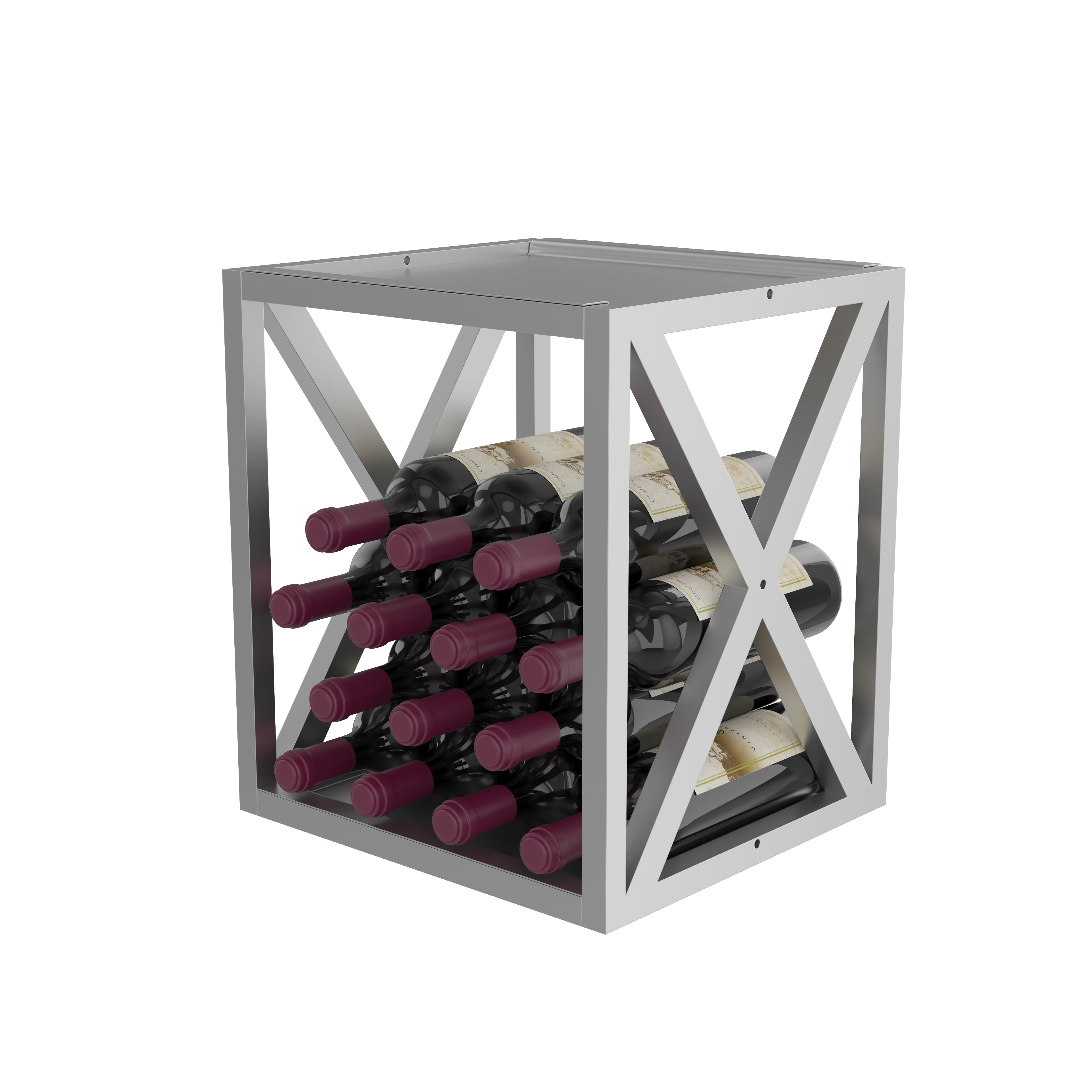 Premium Evolution Low Profile Wine Box - Elegant Wooden Wine Storage for Home, Office & Gifting | Perfect for Wine Collectors & Entertaining Guests