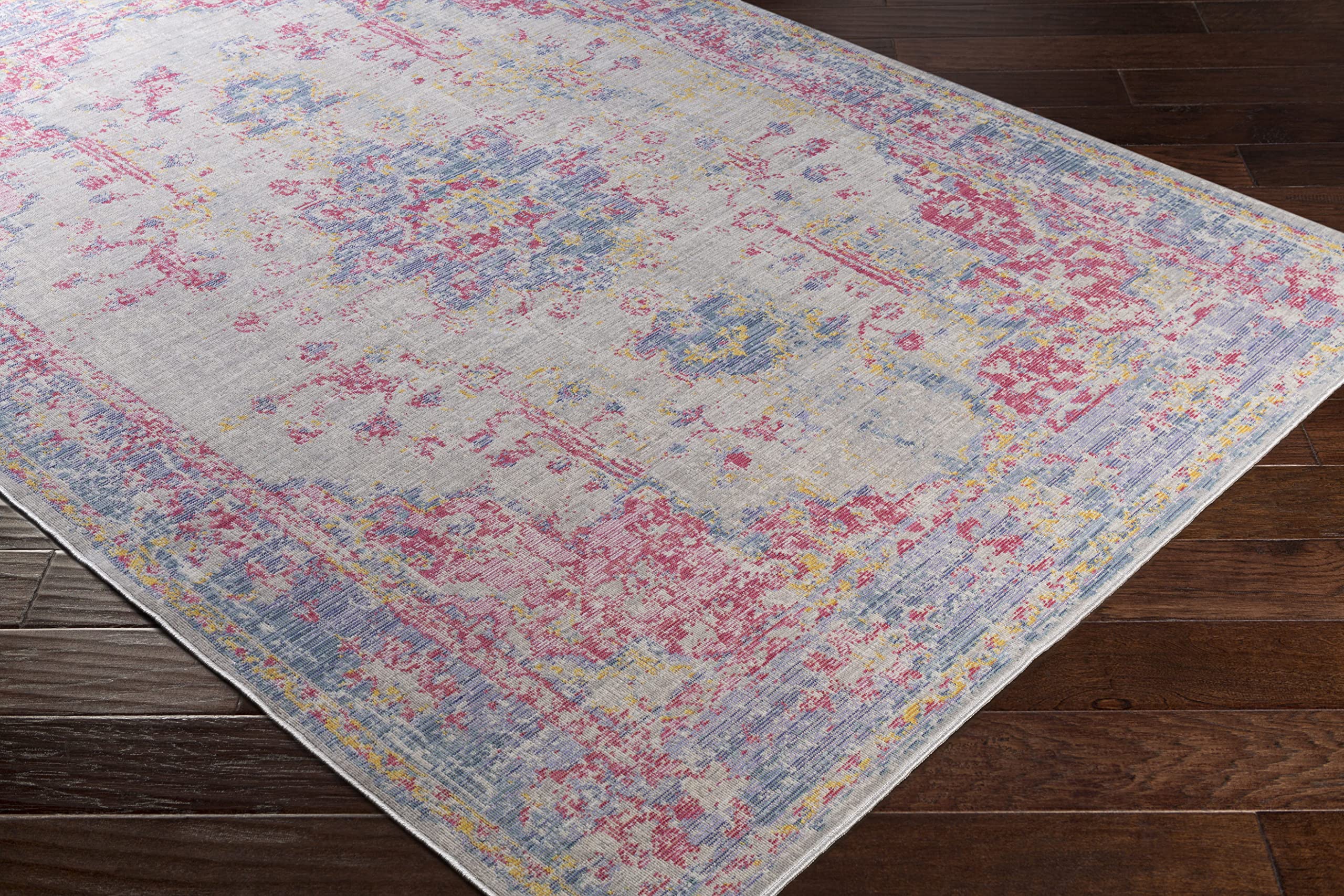 Mark&Day Traditional Blue Runner Rug 3x8 - Non-Slip Hallway, Kitchen, Bedroom & Living Room Carpet (2'11