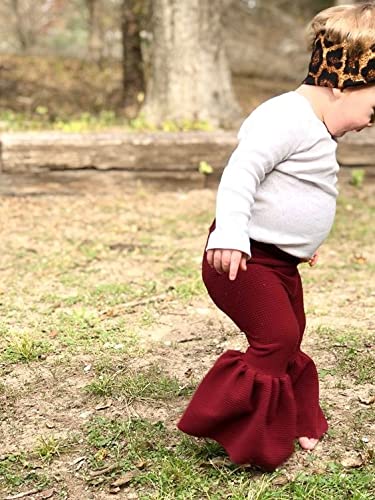 **Toddler Bell Bottom Pants for Baby Girls - Soft Ruffle Leggings & Flare Trousers | Playtime, Dress-Up & Everyday Wear**