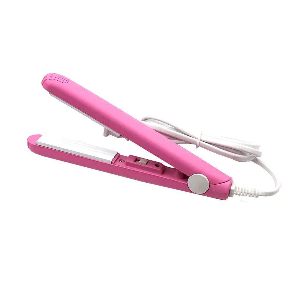 WIDEROZONE Mini Ultra-Thin Hair Straightener for Women - Travel Size Flat Iron with Adjustable Temperature (White, Purple, Pink, Green) | Perfect for Home Use, Travel & On-the-Go Styling