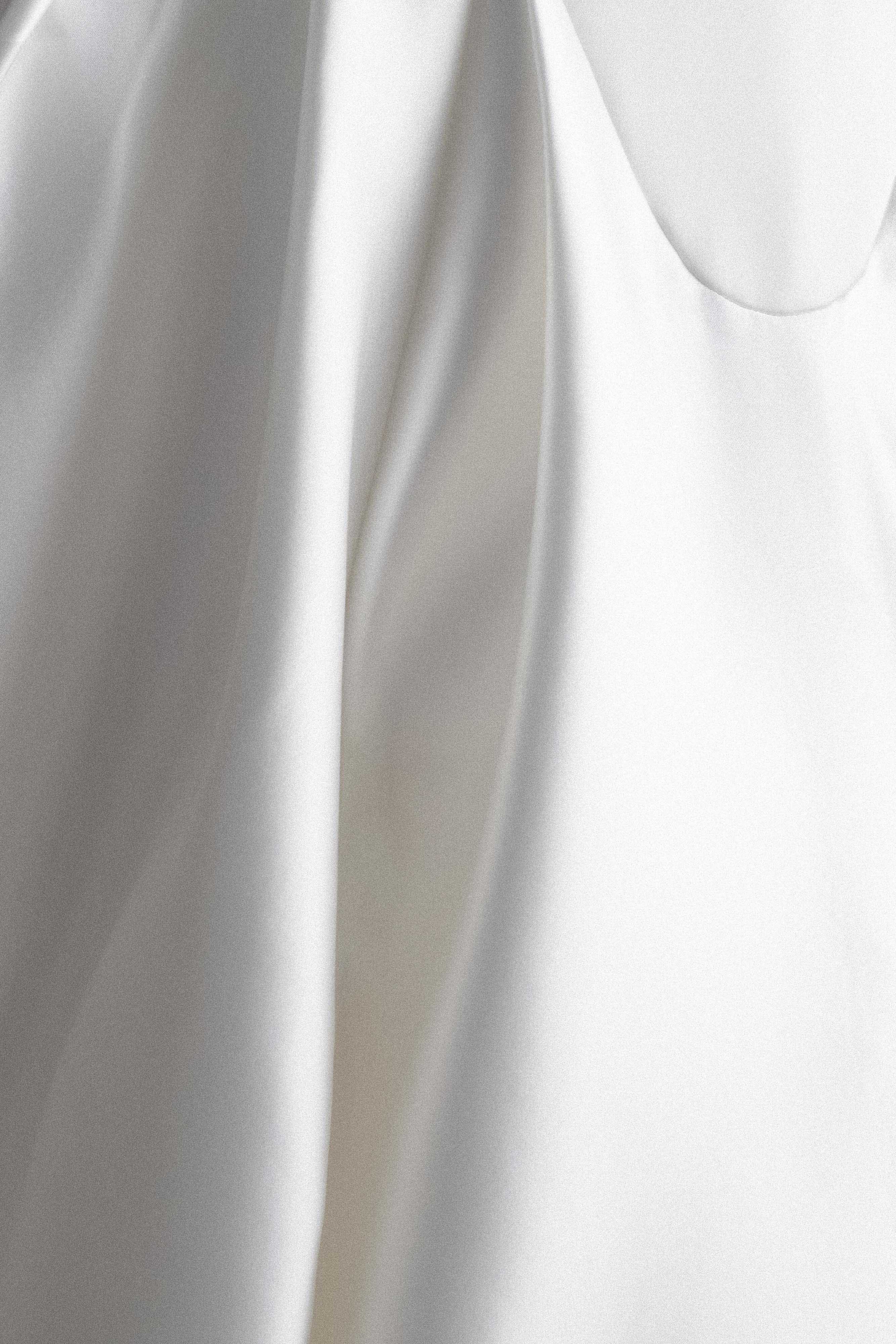 Elegant White Delphine Satin Strapless Maxi Gown - Perfect for Weddings, Prom & Formal Events