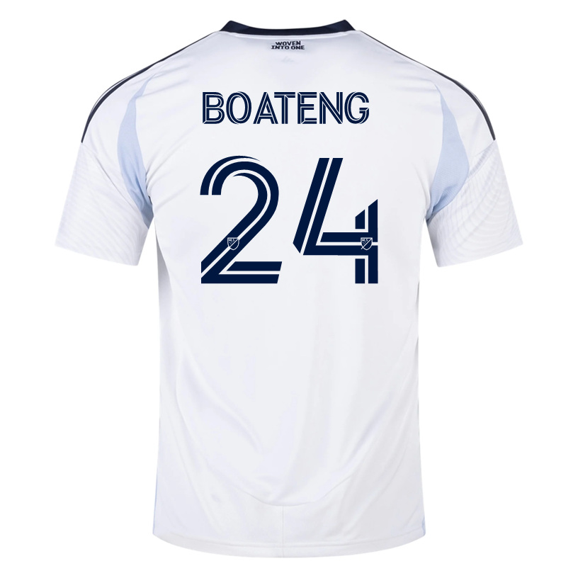 Adidas Emmanuel Boateng San Diego FC Away Jersey 25/26 - White Soccer Jersey for Men - Perfect for Matchdays, Fan Events & Sports Enthusiasts