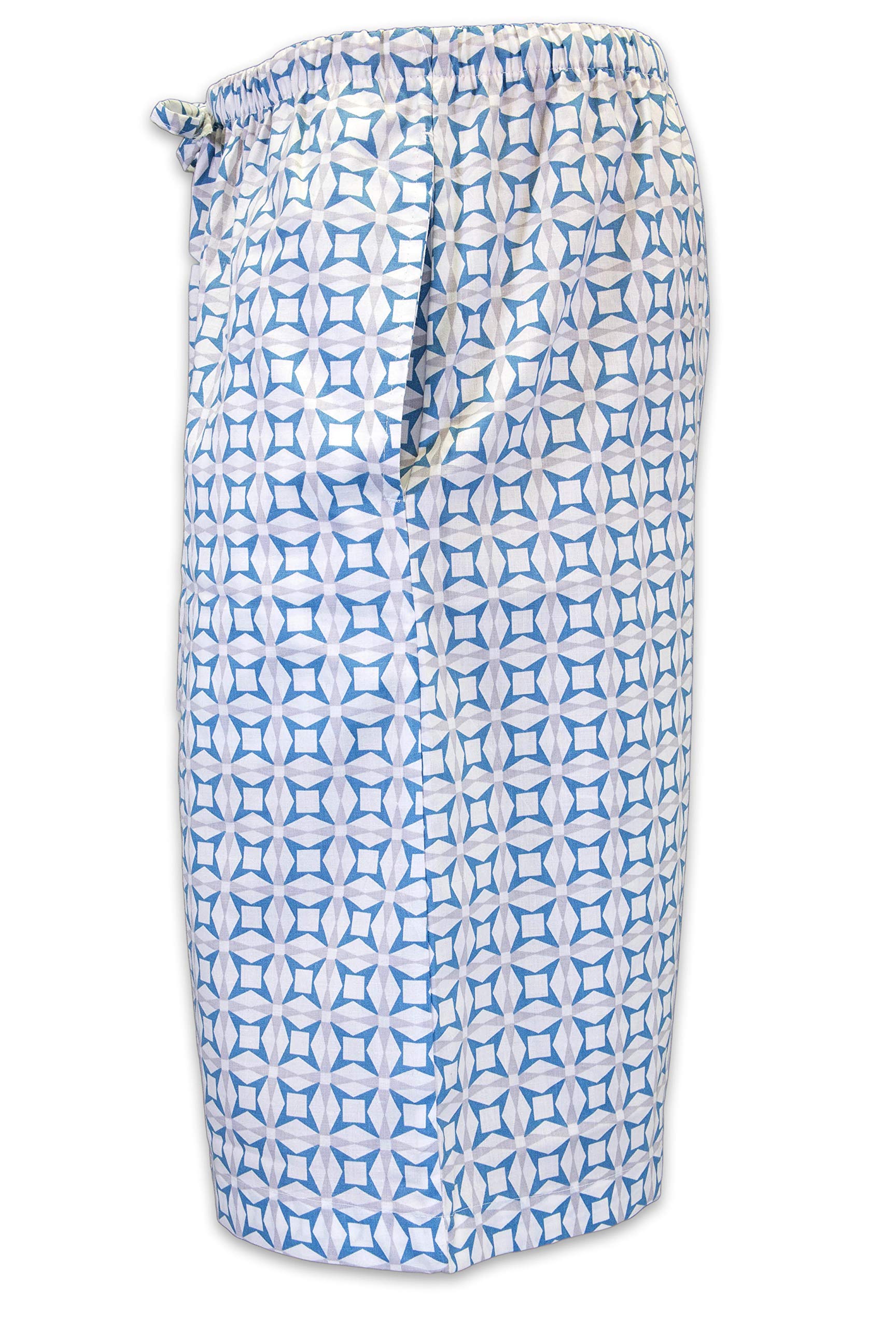 **Men's Comfortable Lounge Pajama Sleep Shorts with Drawstring & Pockets - Soft Woven Jam Dorm Shorts - 3 Pack - Perfect for Relaxing at Home, Lounging, or Sleeping**