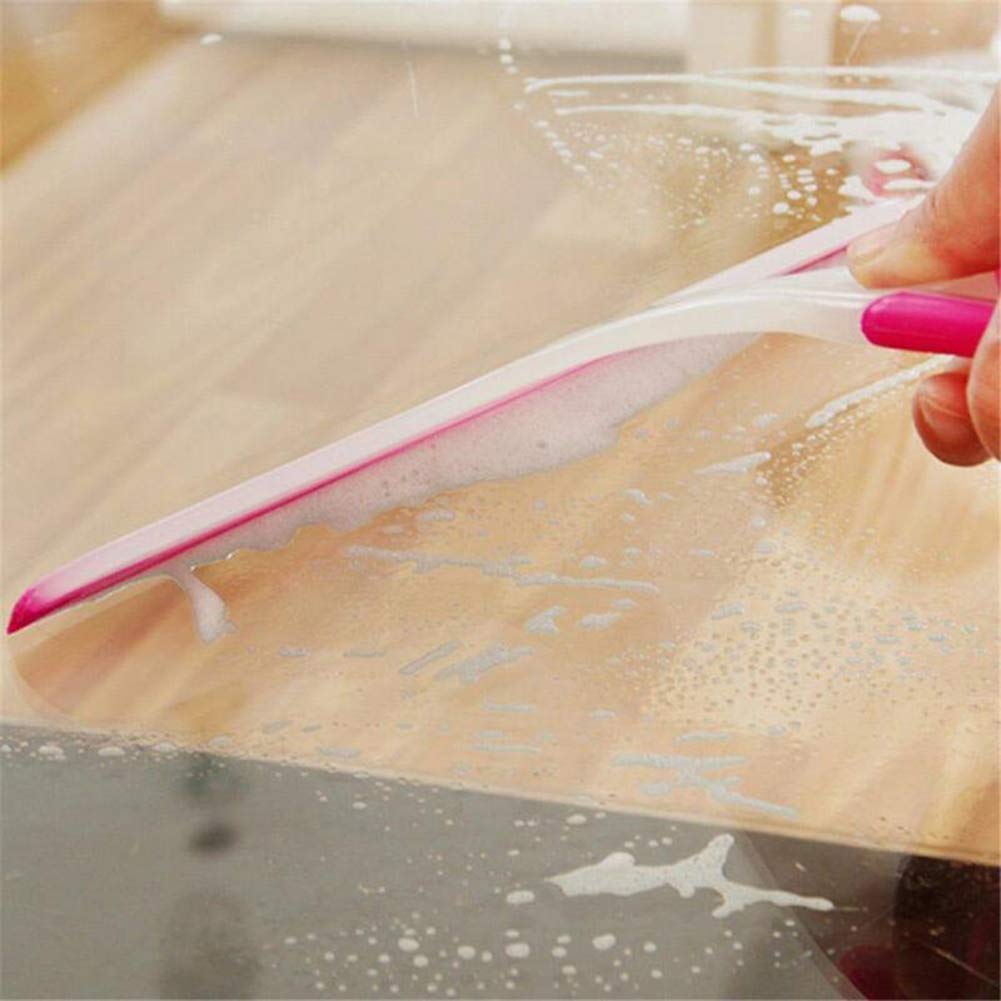 Premium Shower Window Squeegee - Glass & Mirror Cleaner with Ergonomic Handle for Bathroom, Kitchen, and Car Windows - Green Bathroom Cleaning Tool for Streak-Free Shine