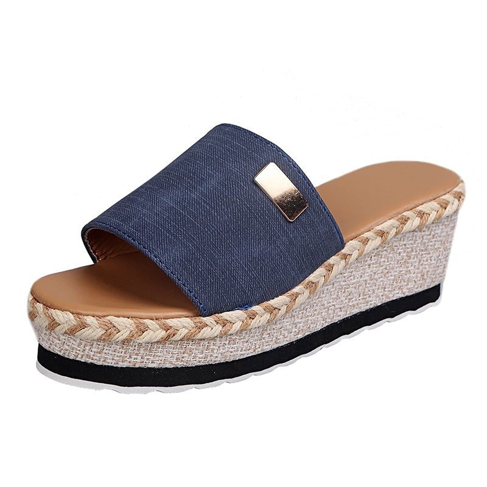 **Women's Orthopedic Platform Slide Sandals - Super Comfy Thick Sole Sport & Beach Sandals for Casual & Outdoor Wear | Perfect for Walking, Travel, and Summer Vacations**