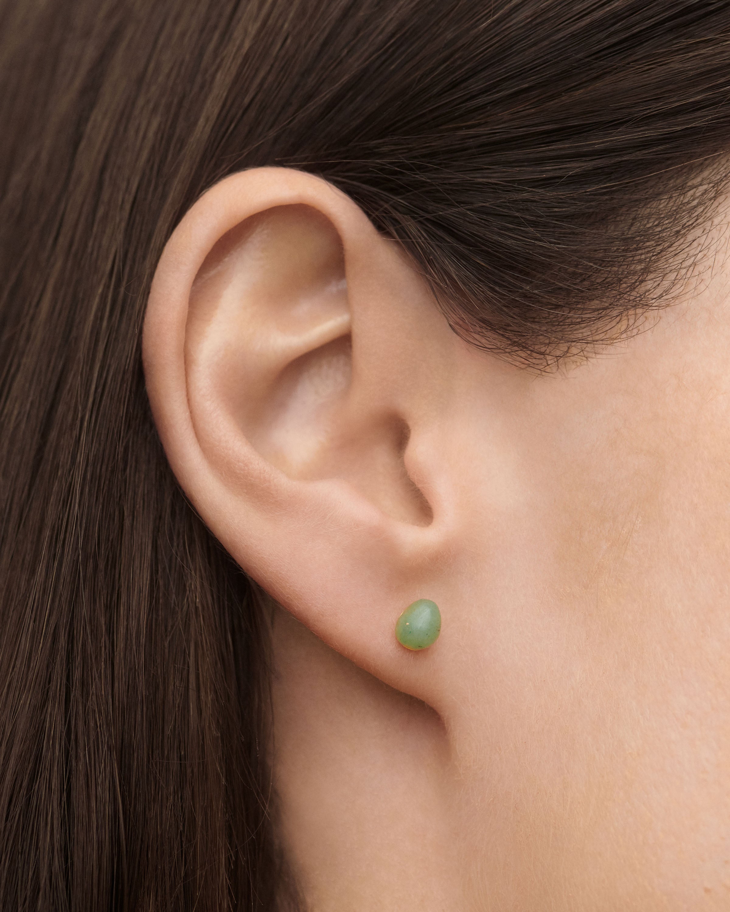 Green Aventurine Dangle Earrings for Cartilage & Lobe Piercing – Boho Chic Jewelry for Women, Healing Crystal Earrings for Everyday Wear & Spiritual Energy