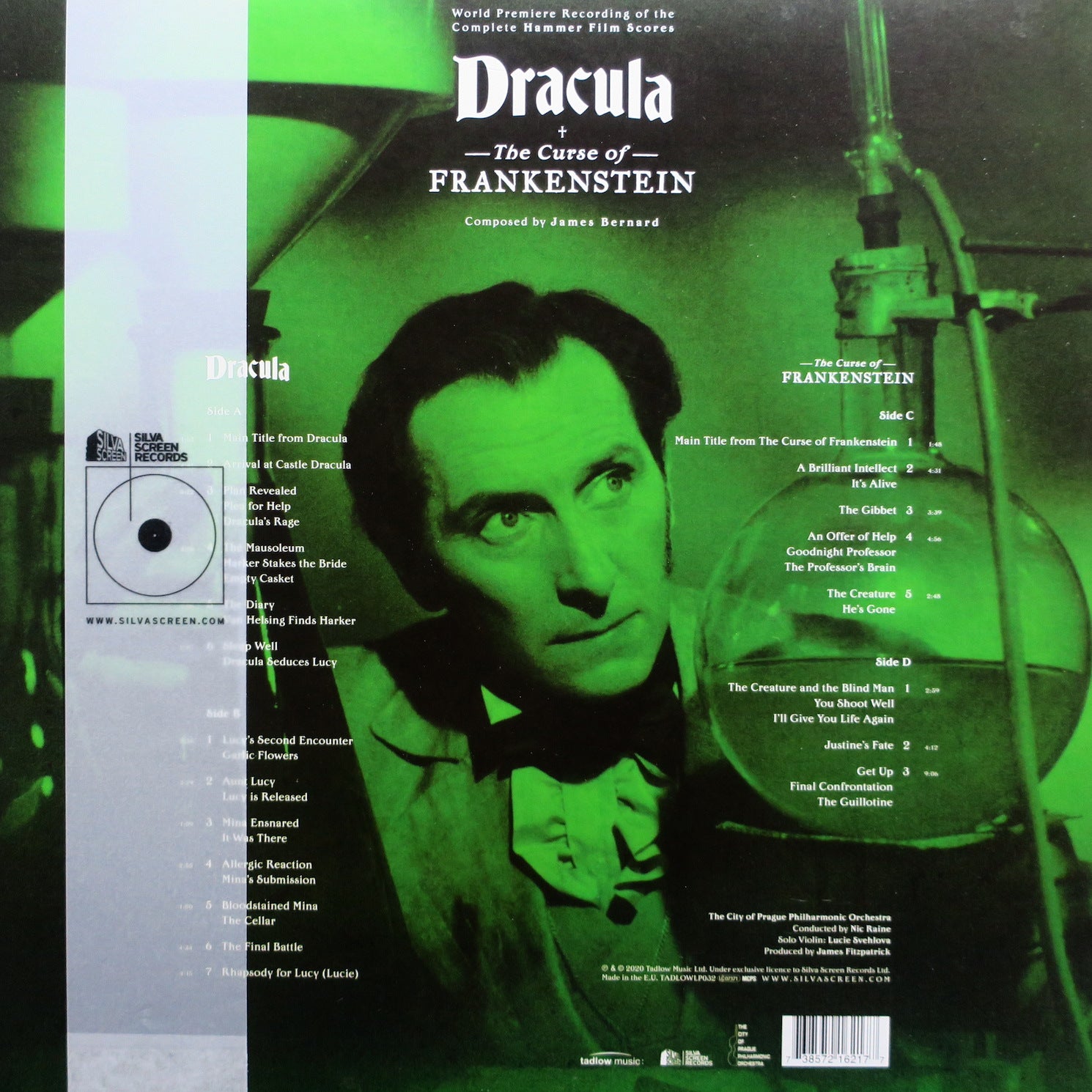 DRACULA/CURSE OF FRANKENSTEIN Original Soundtrack - Limited Edition Red Vinyl 2LP Record - Perfect for Horror Movie Nights & Vinyl Collectors
