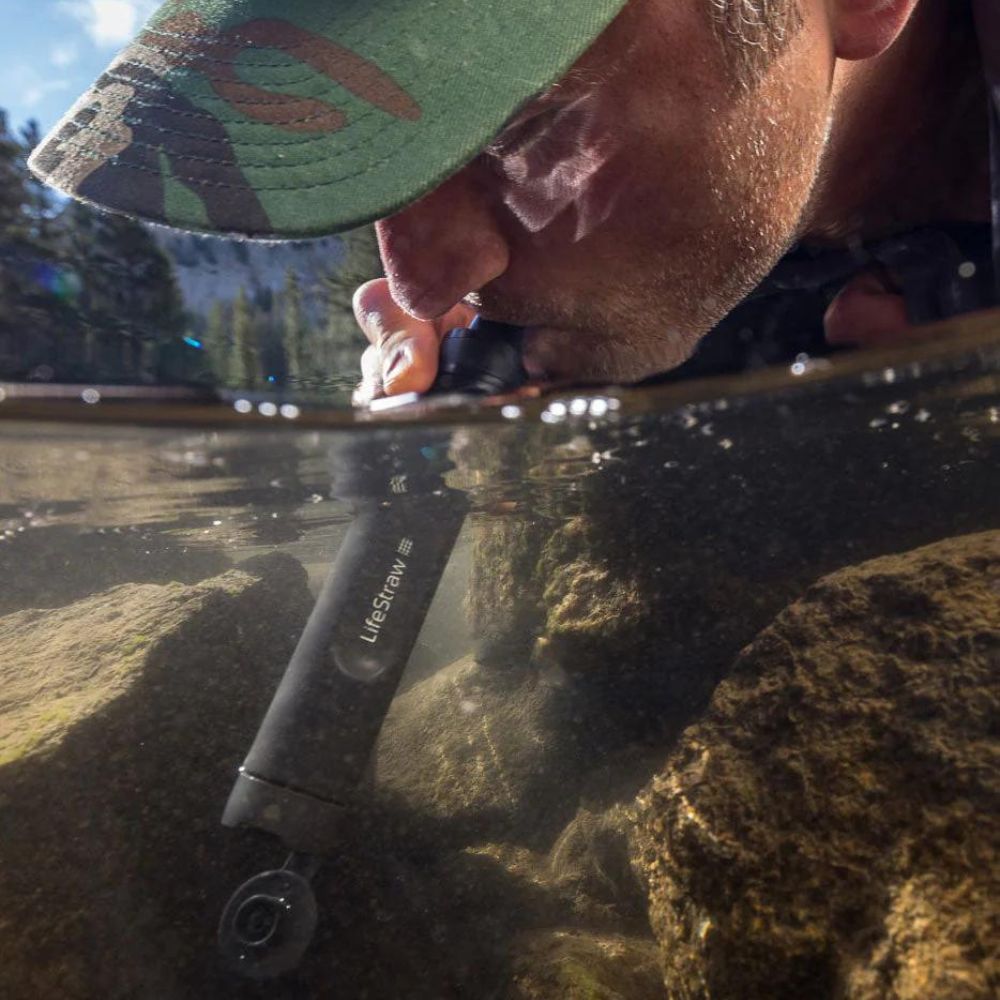 LifeStraw Peak Personal Water Filter Straw - Portable Survival Water Purifier for Hiking, Camping & Emergency Preparedness