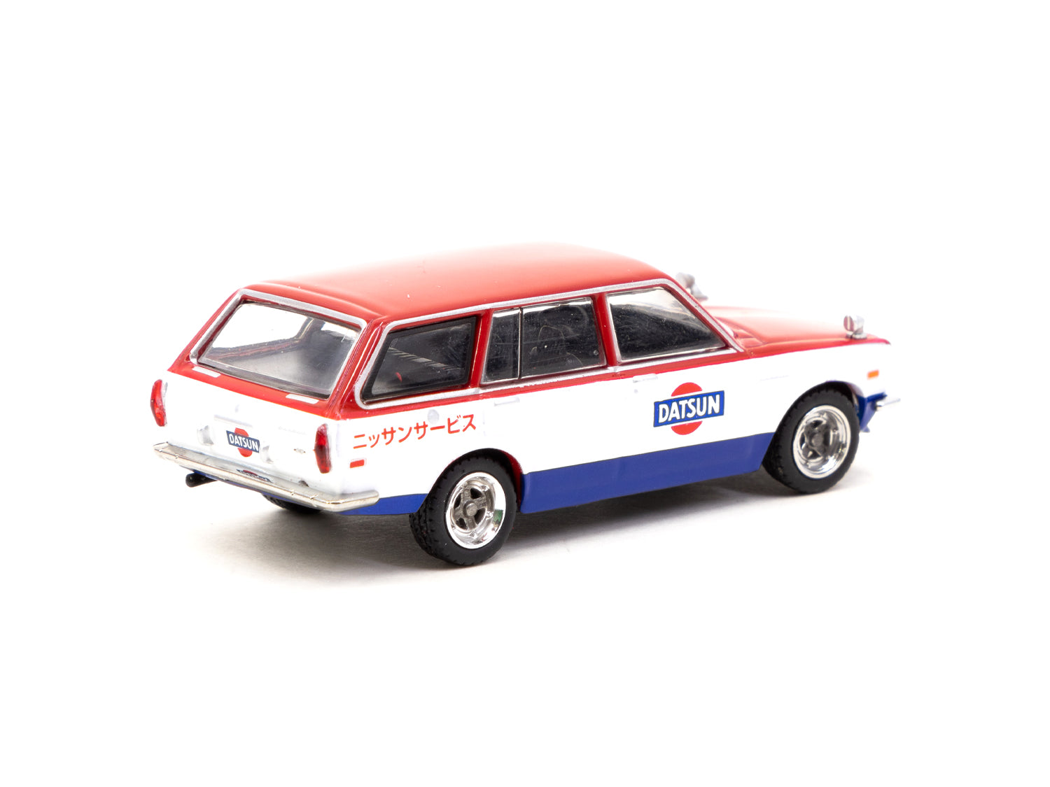 Tarmac Works 1/64 Scale Datsun Bluebird 510 Wagon Service Car Diecast Model - Collectible Miniature Vehicle for Display, Gifts & Racing Scenes | GLOBAL64