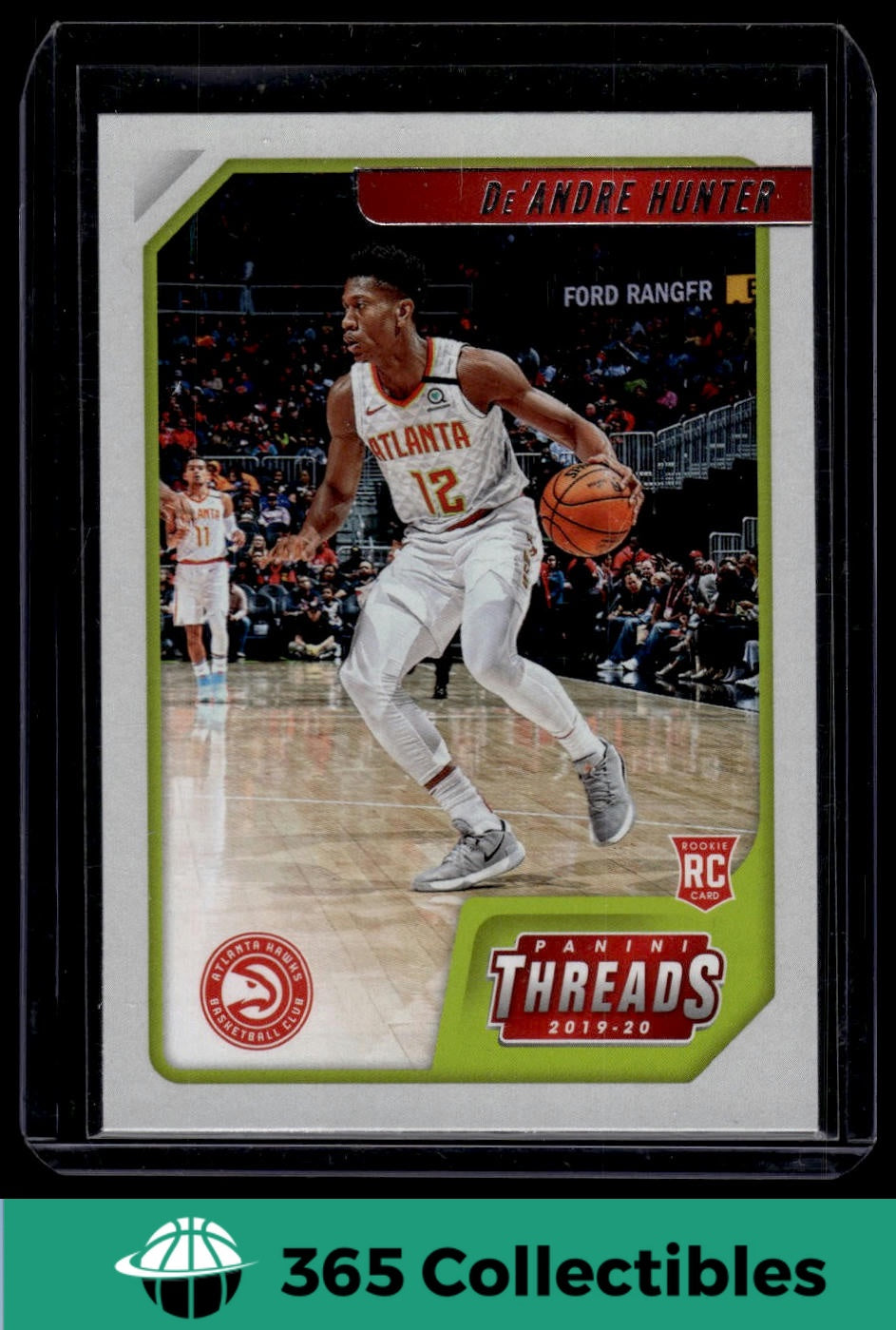 2019-20 Panini Chronicles De'Andre Hunter Green #94 Basketball Card - Atlanta Hawks Rookie - Collectible Sports Memorabilia for Fans and Card Enthusiasts