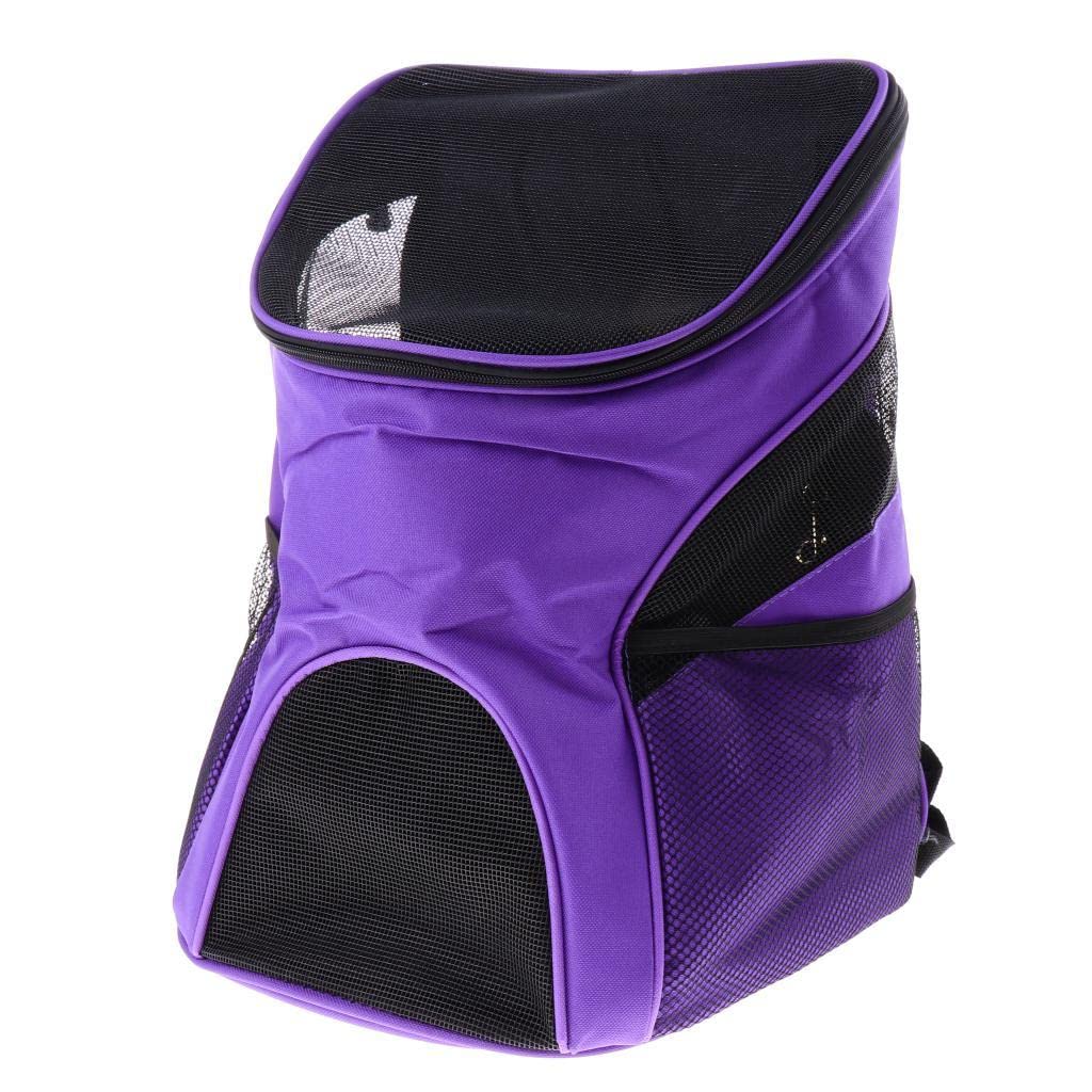 GAH Adjustable Cat Carrier Backpack - Lightweight Pet Travel Carrier for Small Dogs & Cats, Purple - Perfect for Air Travel, Vet Visits & Outdoor Adventures