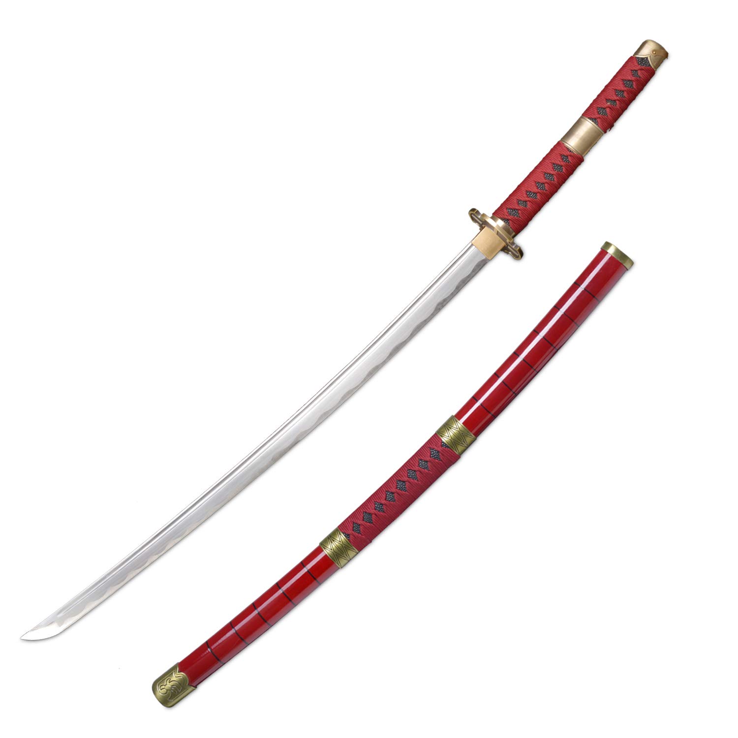 Handmade Japanese Katana Samurai Sword - 1045 Medium Carbon Steel, Razor Sharp Blade - Roronoa Zoro Anime Inspired (Shusui/Wado Ichimonji/Kitetsu/Yubashiri) - Perfect for Cosplay, Martial Arts Training, and Collectors Display