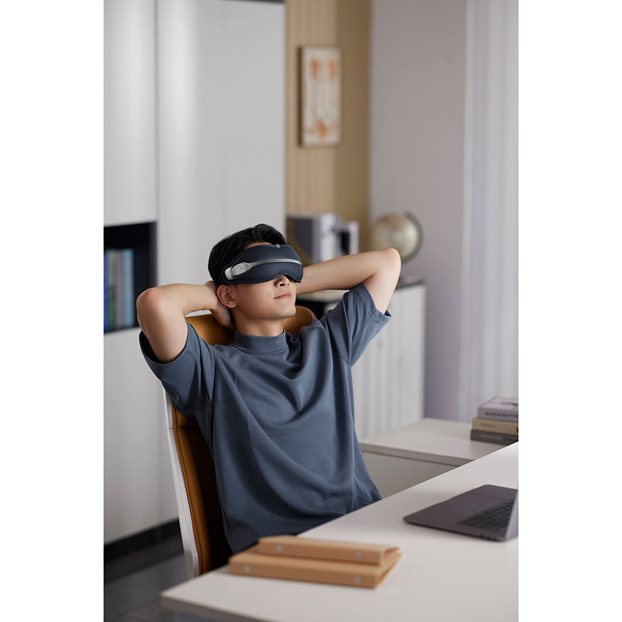 Philips PPM2321 Eye Massager Mask - Relieve Eye Strain & Stress, Warm Compression for Sleep & Relaxation - Perfect for Travel, Work Breaks & Home Use