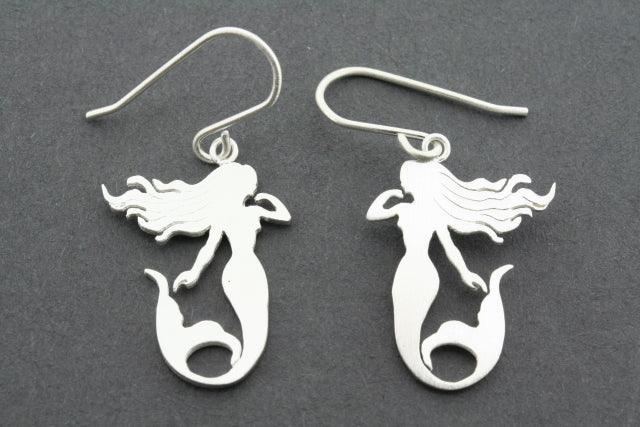Elegant Mermaid Earrings in Sterling Silver - Perfect for Beach Parties, Weddings & Everyday Wear
