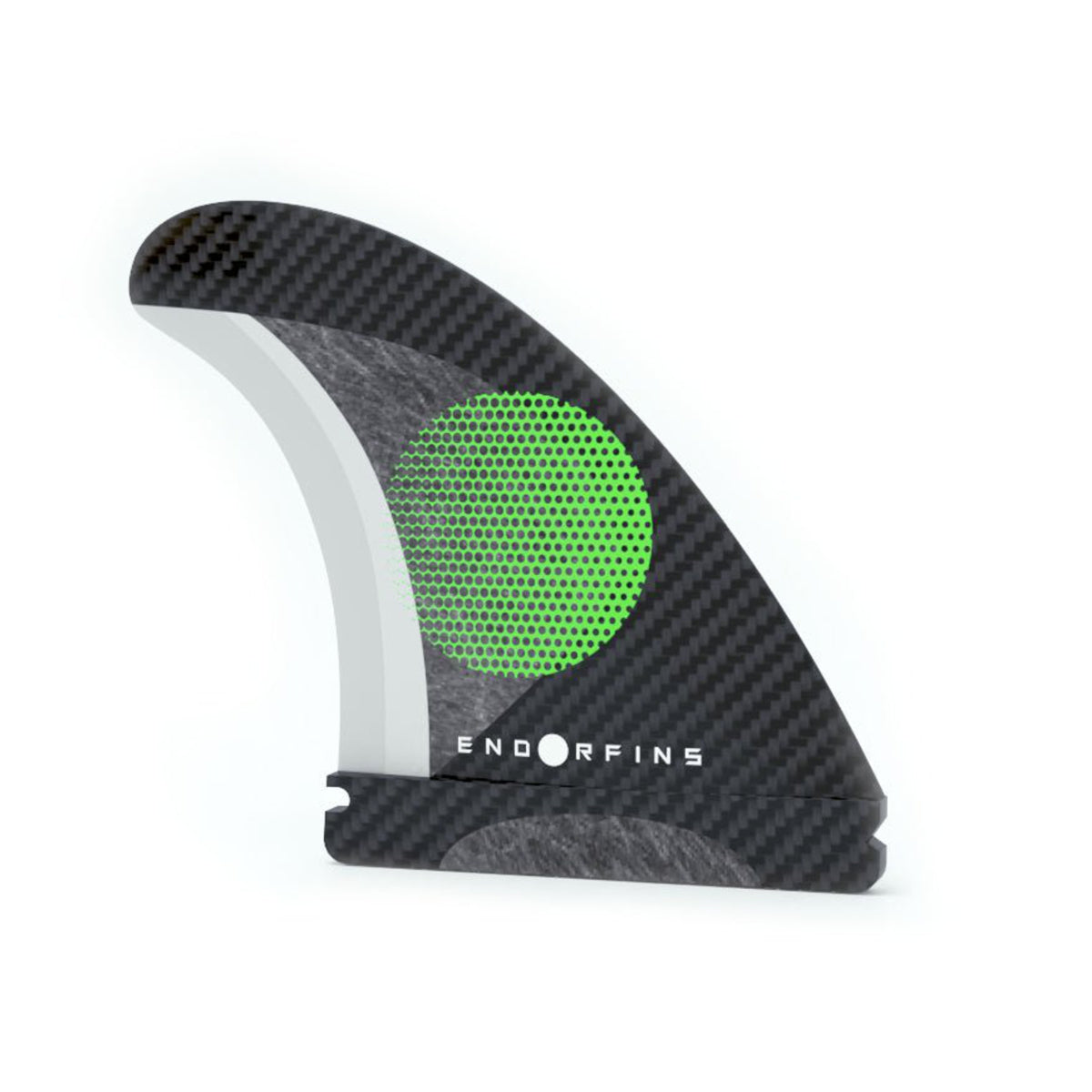Endorfins Thruster Slater KS1 3 Fin Small Surfboard Fin - Black/Green (Futures Fin Box Compatible) - Perfect for Shortboard Surfing & Performance Waves