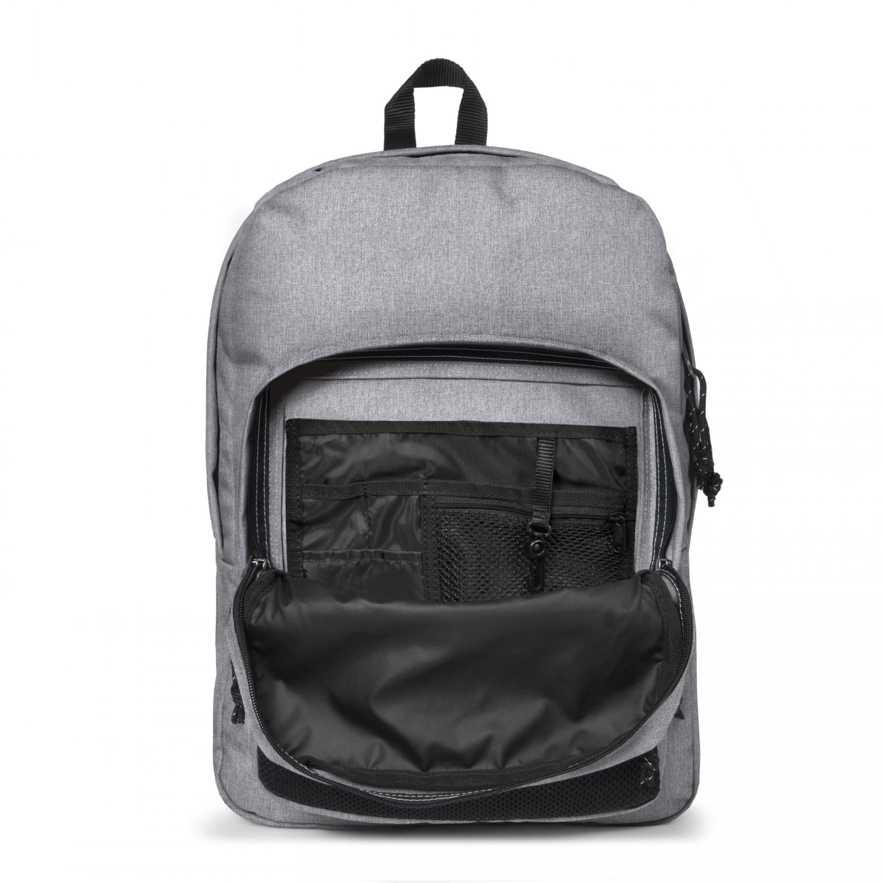 Eastpak Pinnacle Backpack - Durable Laptop Backpack for School & Travel, Sunday Grey - Perfect for College Students, Work Commute & Outdoor Adventures
