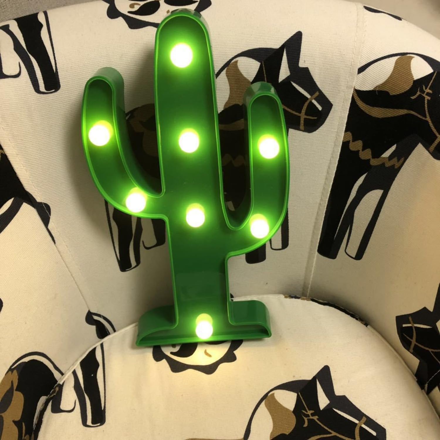 2 Pack Large LED Cactus Night Lights - Cute Cactus Party Decor for Carnival, Dining Table, Kids Room, Desk & Bedroom - Perfect Living Room Decor Gift (Warm White) | Energy Efficient Mood Lighting for Nursery, Dorm, Wedding & Home Decor