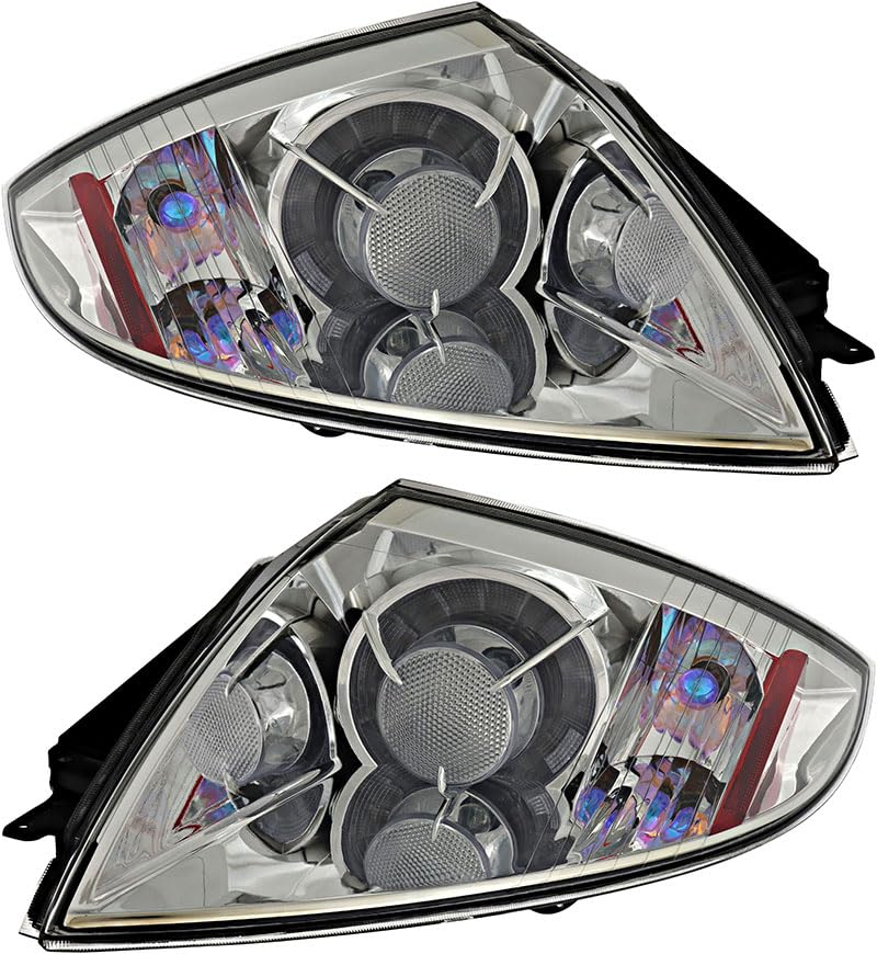 Mitsubishi Eclipse Coupe Tail Lights Lamps Set - Driver & Passenger Side - Compatible with 2006 2007 2008 2009 2010 2011 Models - Perfect for Night Driving & Car Upgrades