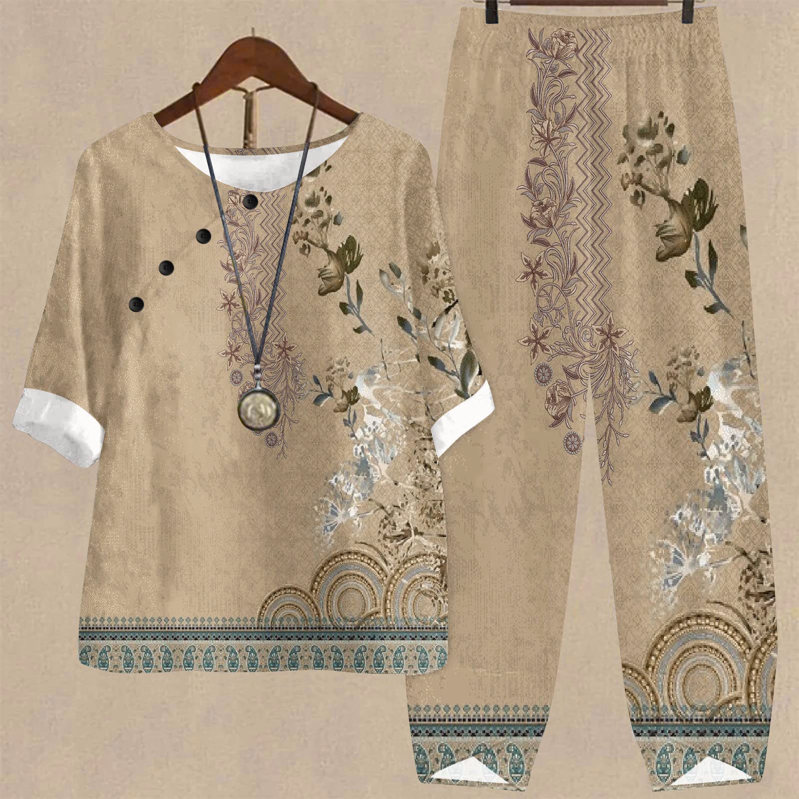 2024 Fall & Winter Women's Quilted Lounge Sets - 2 Piece Cozy Outfits for Home, Travel & Christmas | Soft Comfortable Pajama Set for Airport, Holiday & Relaxation