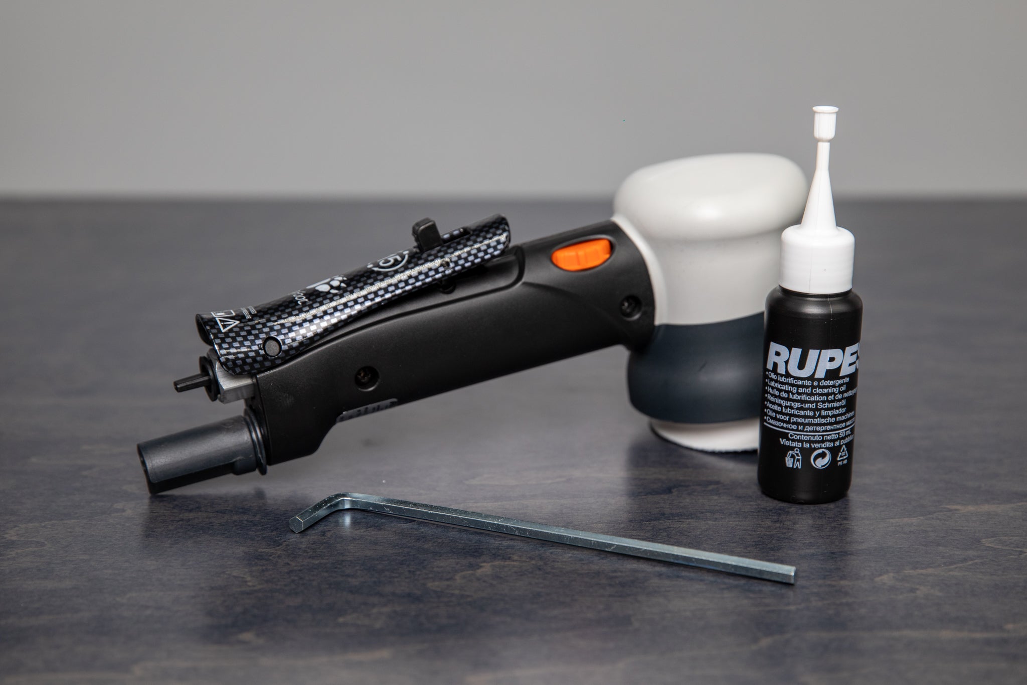 RUPES LHR75 3 BigFoot Random Orbital Pneumatic Polisher - Professional Car Detailing Tool for Paint Correction & Buffing - Perfect for Auto Shops & DIY Enthusiasts